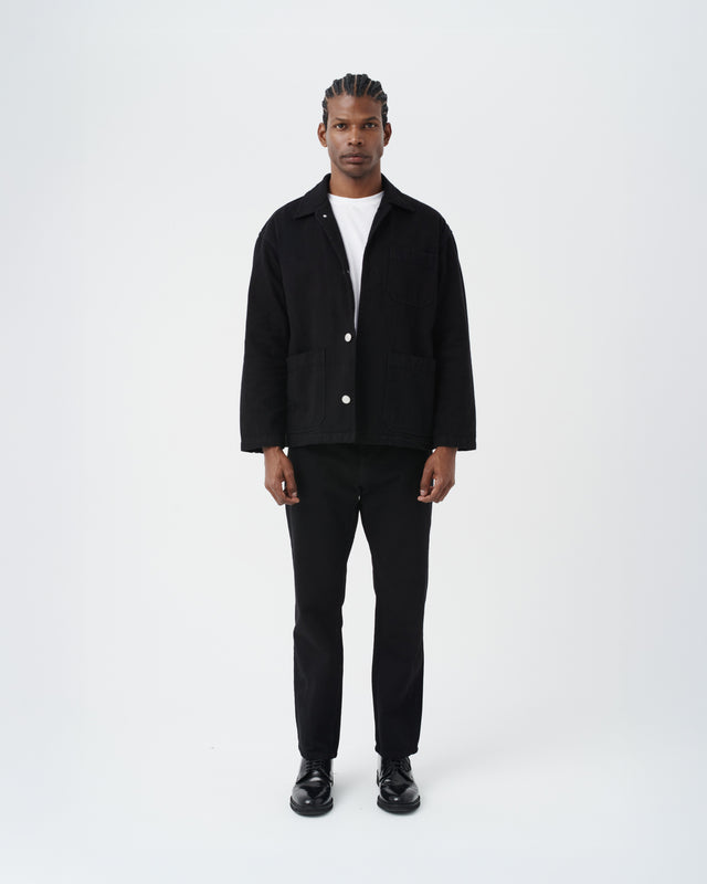 DENIM OVERSHIRT BLACK