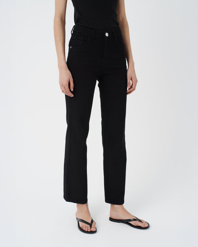 DENIM PANTS WOMEN BLACK