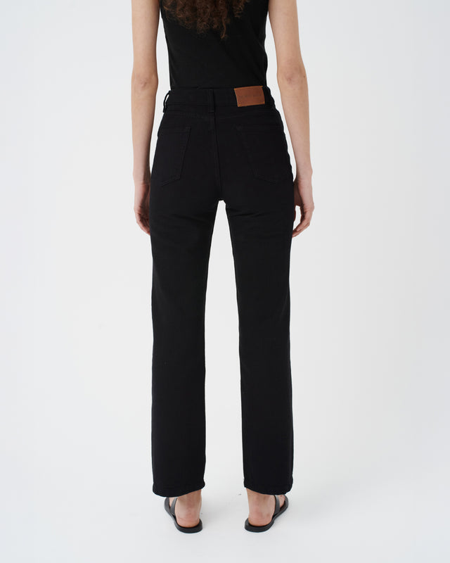 DENIM PANTS WOMEN BLACK