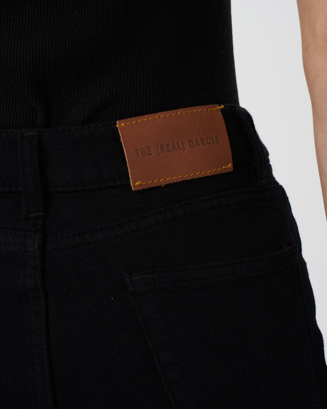 DENIM PANTS WOMEN BLACK