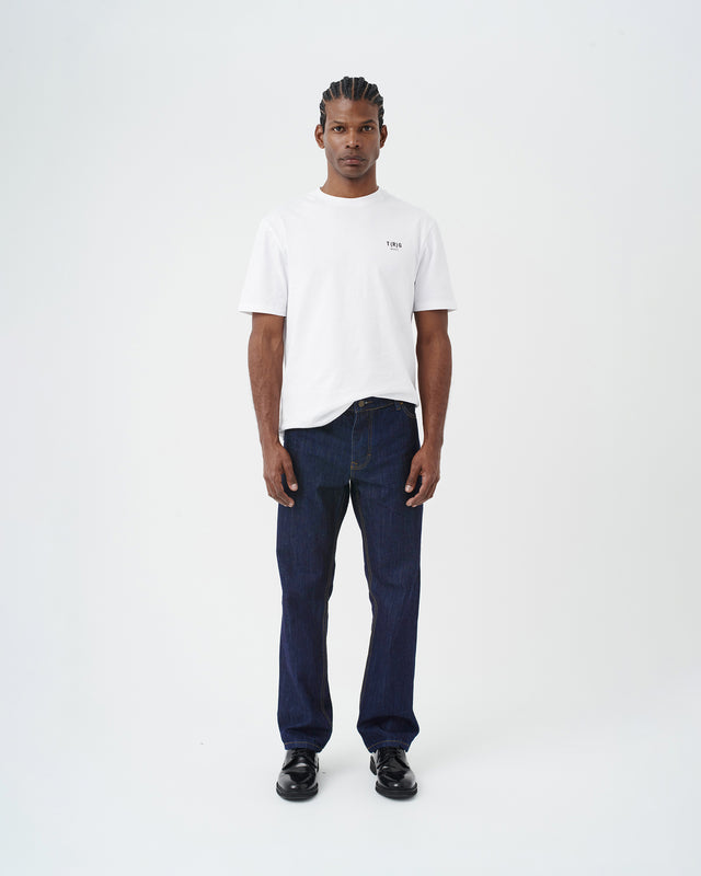 DENIM PANTS MEN DARK BLUE