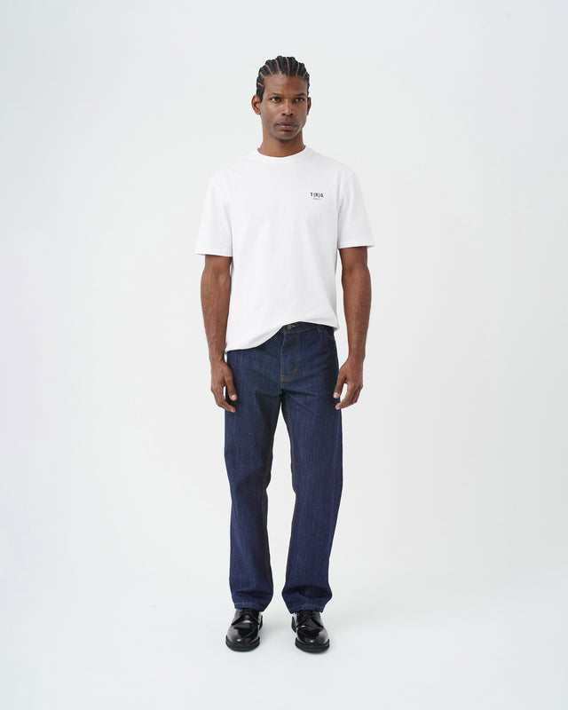 DENIM PANTS MEN DARK BLUE