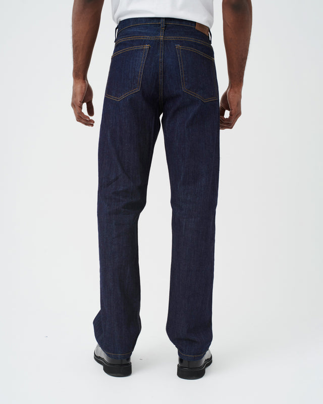 DENIM PANTS MEN DARK BLUE