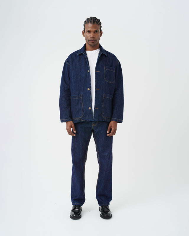 DENIM OVERSHIRT DARK BLUE