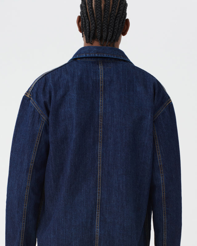 DENIM OVERSHIRT DARK BLUE