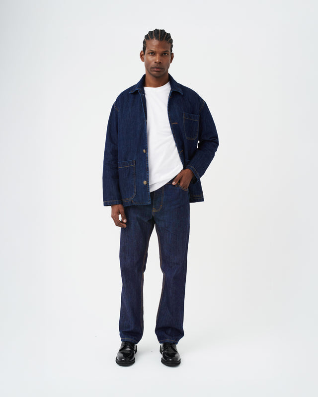 DENIM OVERSHIRT DARK BLUE