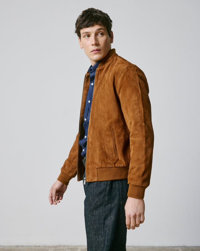 FIGARET - LEO BROWN SUEDE JACKET