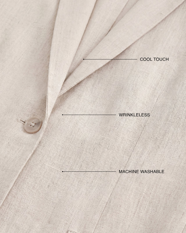 LINEN BLAZER CRUDE