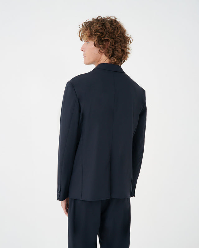 BONDED -  PATCH POCKET TECH BLAZER NAVY 