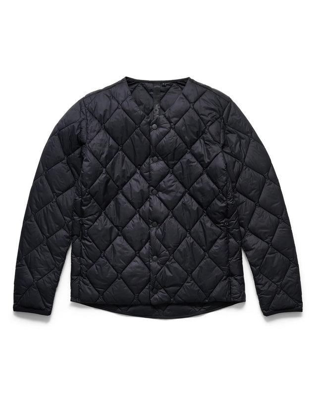 BELOW TEN - CHAQUETA ACOLCHADA CUELLO V 1092 NEGRA