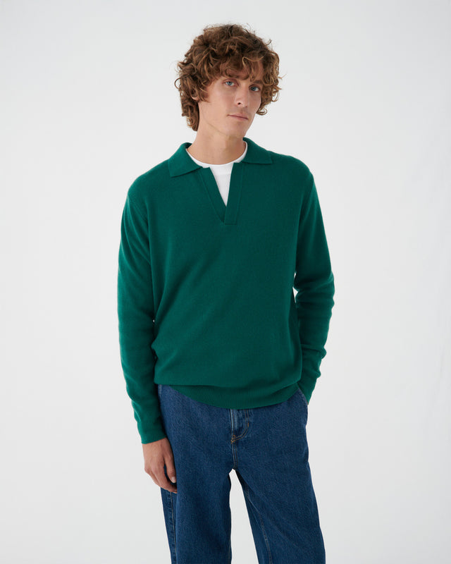 JERSEY DE POLO VERDE BOSQUE