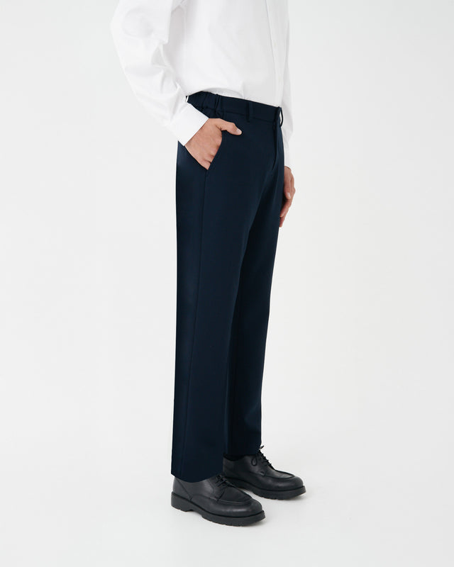 KNIT BROKEN - SUIT PANTS NAVY