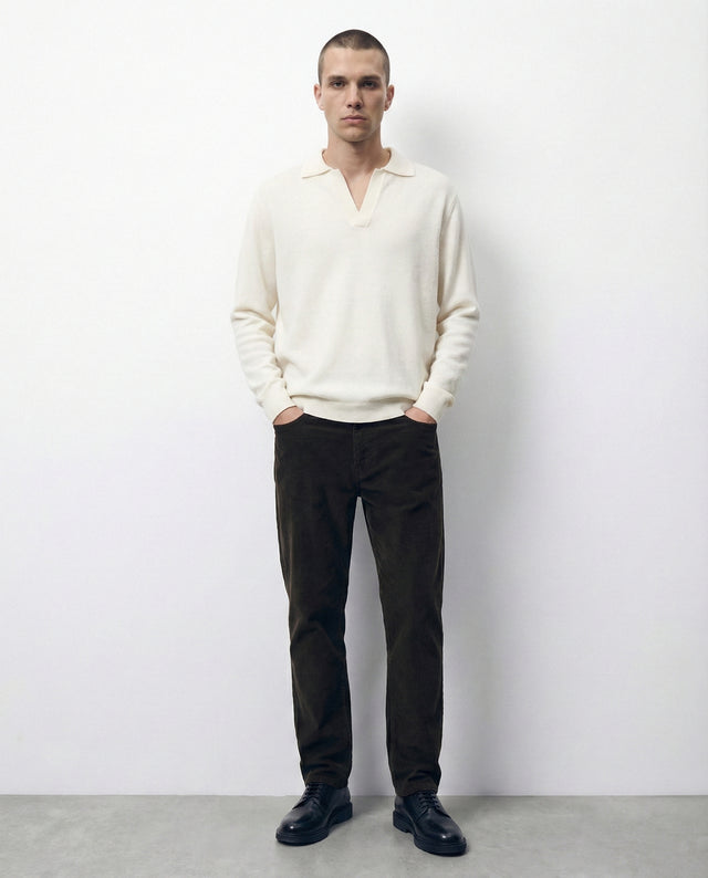 JERSEY DE POLO BEIGE CLARO