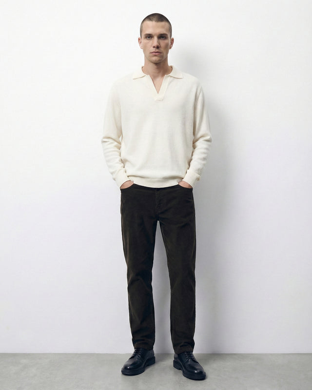 JERSEY DE POLO BEIGE CLARO