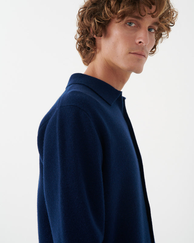 SOBRECAMISA DE PUNTO NAVY