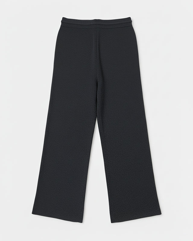 PANTALONES DE PUNTO GRIS OSCURO