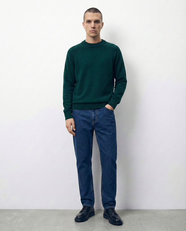 JERSEY DE CUELLO REDONDO VERDE BOSQUE