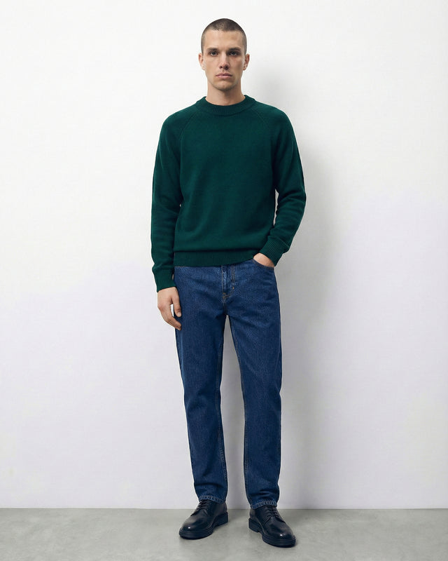 JERSEY DE CUELLO REDONDO VERDE BOSQUE