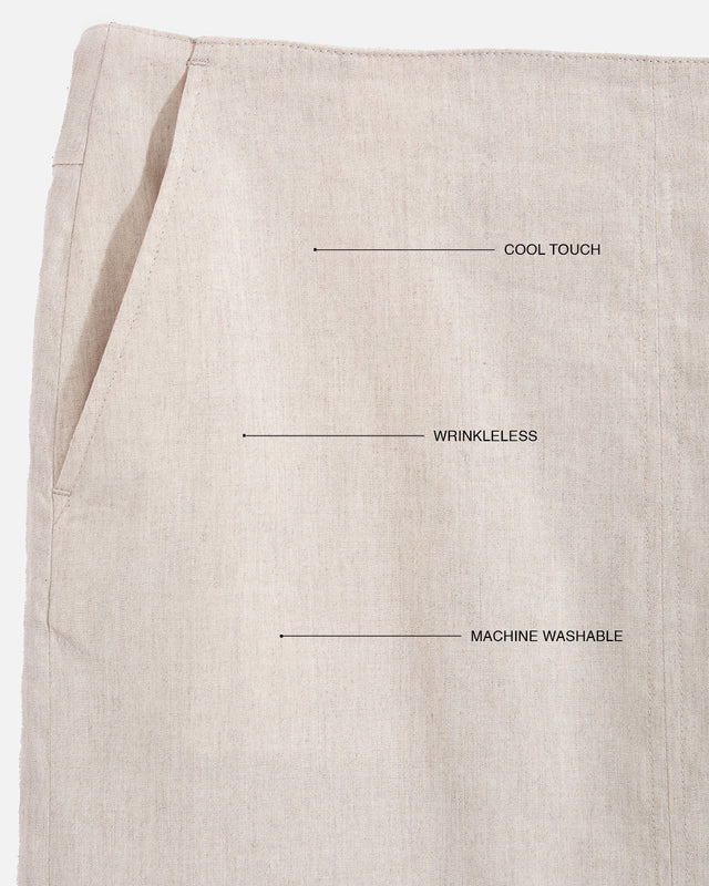 LINEN SKIRT CRUDE