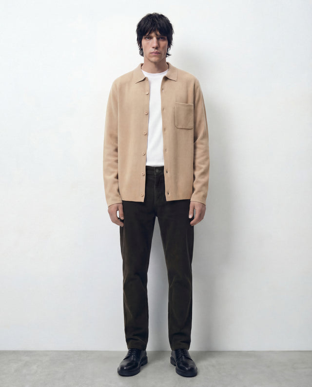 SOBRECAMISA DE PUNTO BEIGE