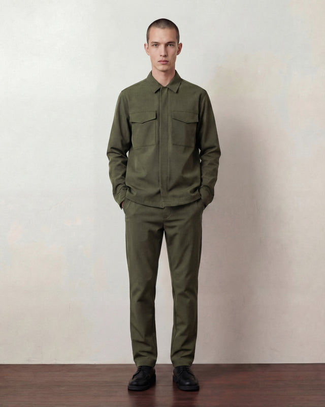 BONDED - TECH OVERSHIRT  KHAKI