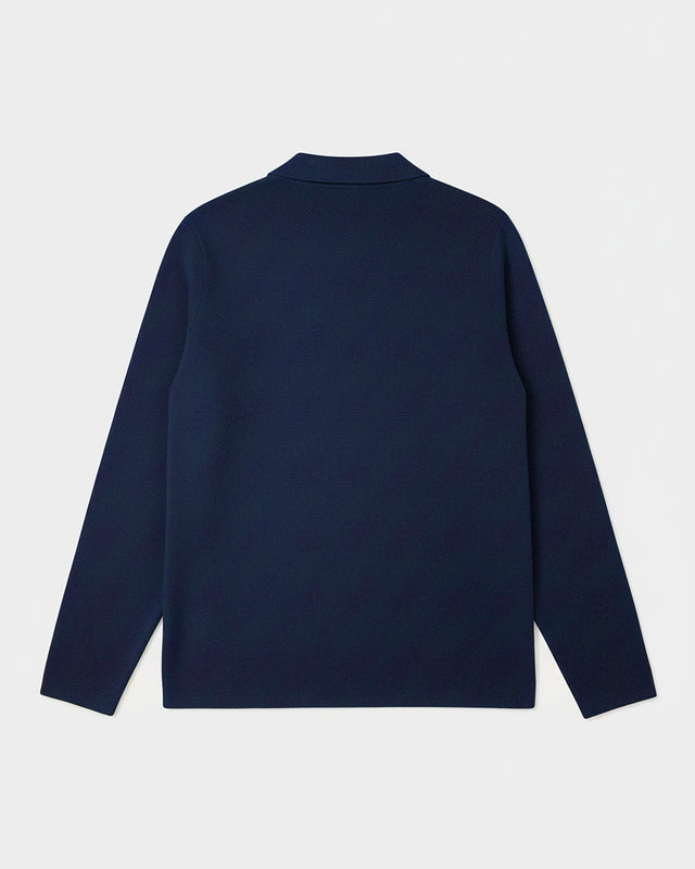 KNITTED OVERSHIRT NAVY