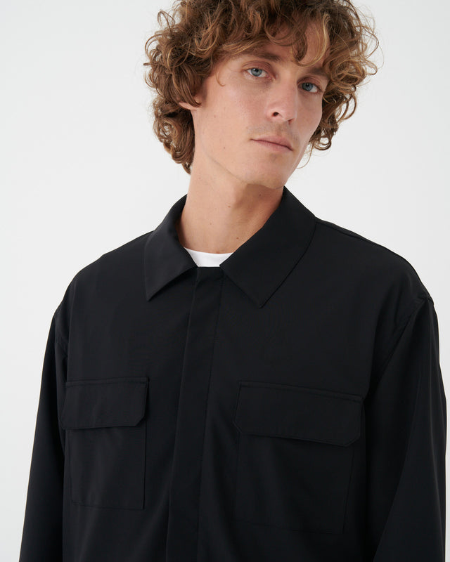 BONDED - SOBRECAMISA TÉCNICA NEGRA