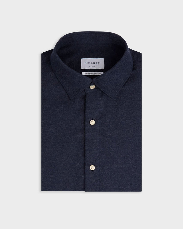 FIGARET - CAMISA AUGUSTE FRANELA NAVY