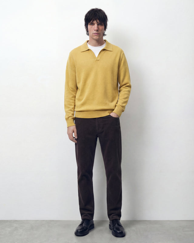 JERSEY DE POLO MOSTAZA